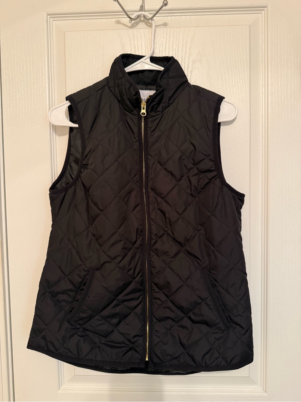 Old Navy Black Quilted Puffer Vest